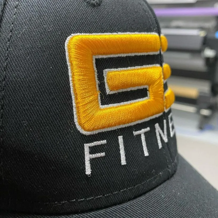 custom 3D monogram embroidery design and printing in lagos