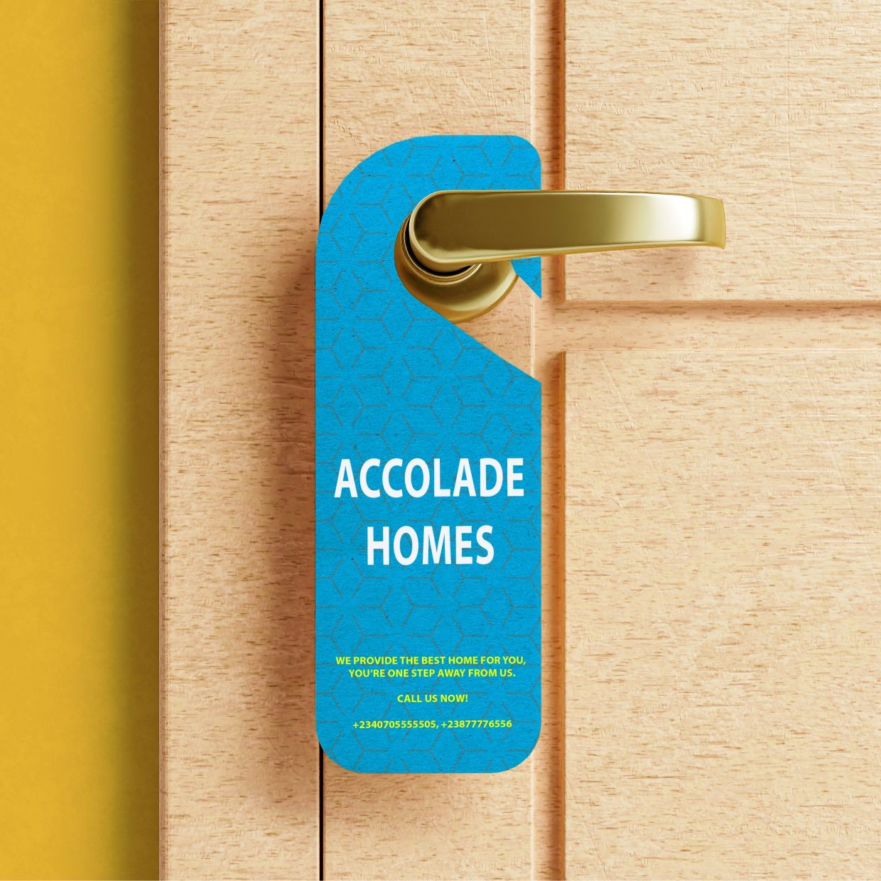 custom personalized door hangers tag printing in
                                                        lagos nigeria