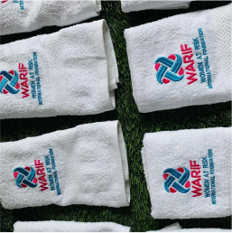 High best top quality customized branded custom embroidered bathe towel design and printing
                                                        in Lagos, Abuja, Nigeria, Africa.