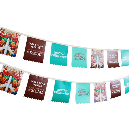 Customized branded best high top quality custom luxury premium corporate PVC bunting flags design and printing in Lagos, Abuja, Nigeria, Africa.