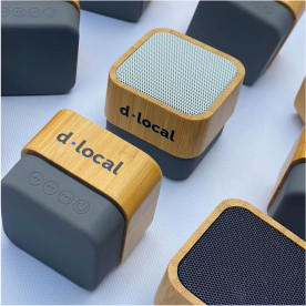 High top best quality customized branded custom retractable luxury premium promotional bamboo bluetooth speaker design and printing in Lagos, Abuja, Nigeria, Africa.