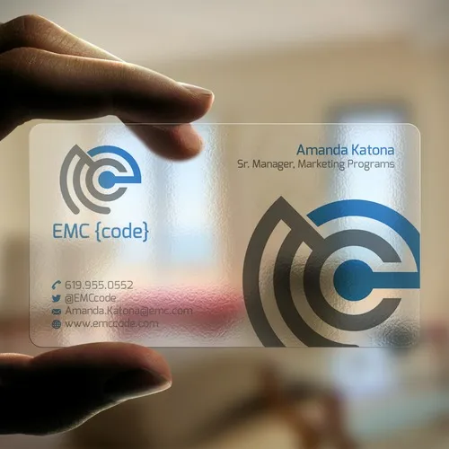 Custom transparent plastic business card best quality PVC plastic transparent business card design and printing in lagos nigeria