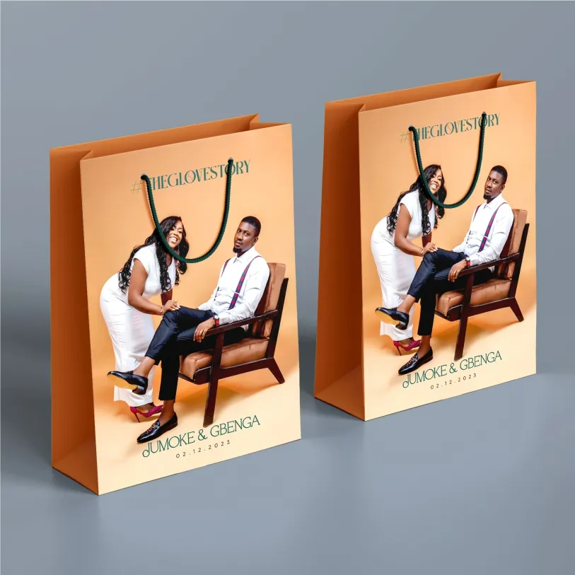 high quality wedding gift packaging bags wedding souvenirs paper bag printing in lagos nigeria