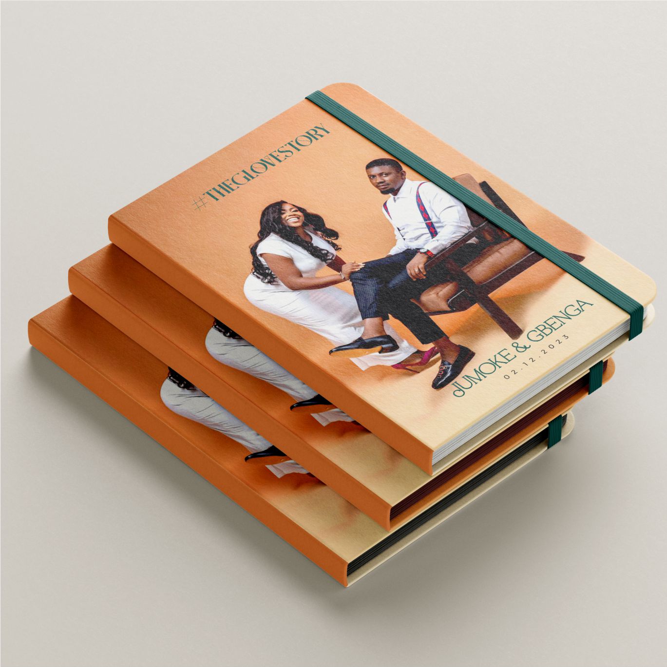 Best high top quality customized branded custom perfect binded wedding journal notebook design and printing in Lagos, Abuja, Nigeria, Africa.