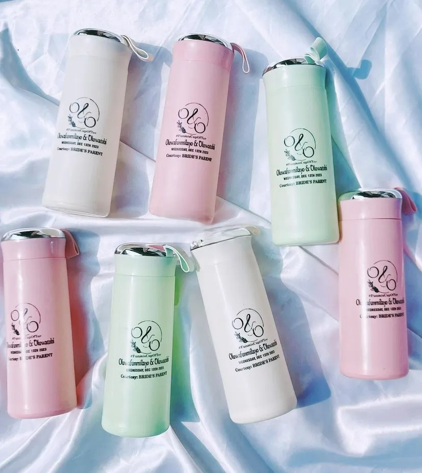 top quality customized wedding nice glass bottle marriage wedding souvenirs branded nice glass water bottle printing in lagos nigeria