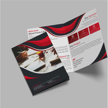 Customized high top quality custom branded promotional retractable fashionable luxury bi-fold brochure design and printing in Lagos, Abuja, Nigeria, Africa
