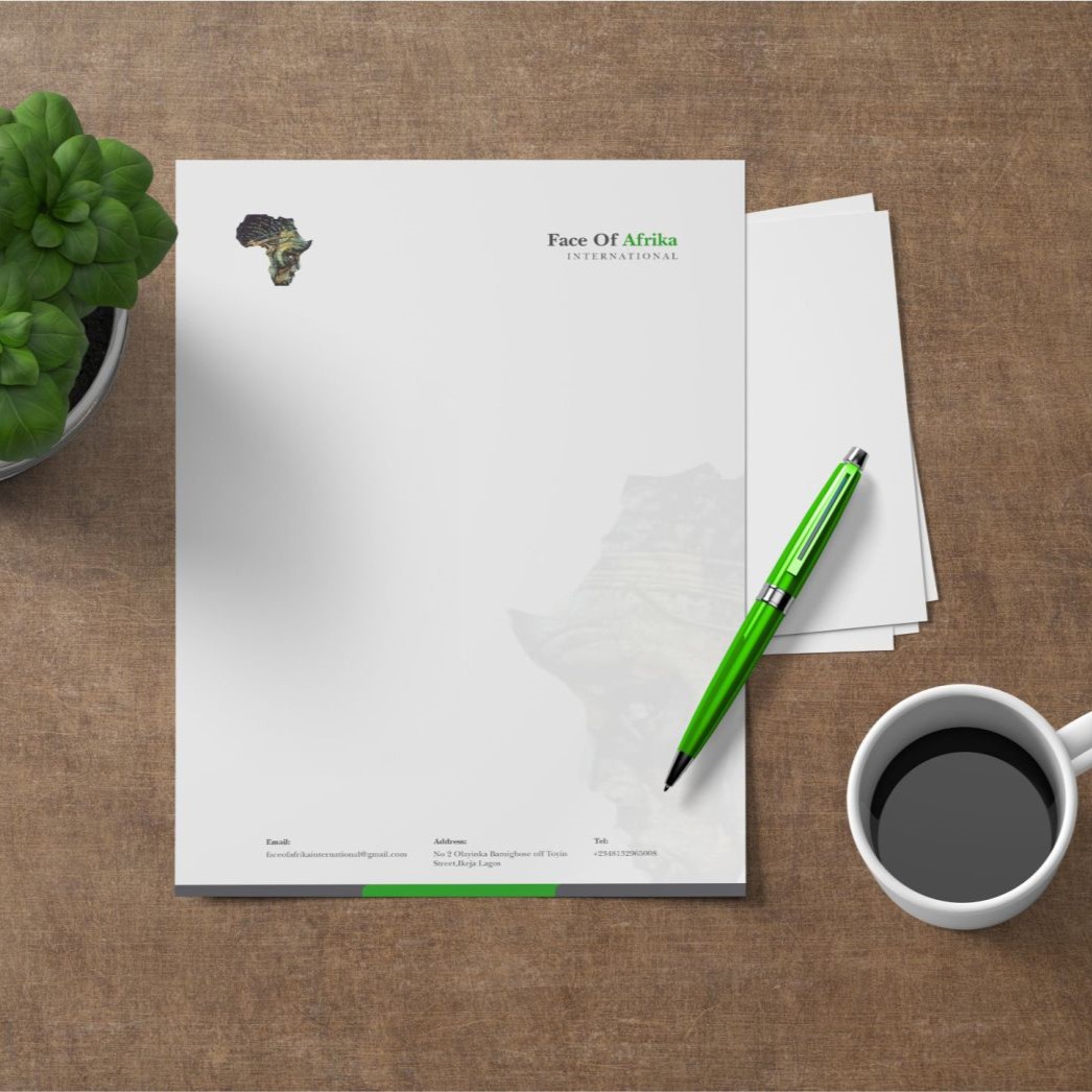 High top best quality customized branded custom retractable fashionable promotional company letterhead design and printing in Lagos, Abuja, Nigeria, Africa.