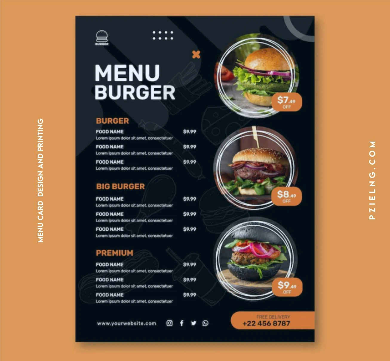 restaurant & hotel lounge menu book menu cover design and printing in lagos nigeria