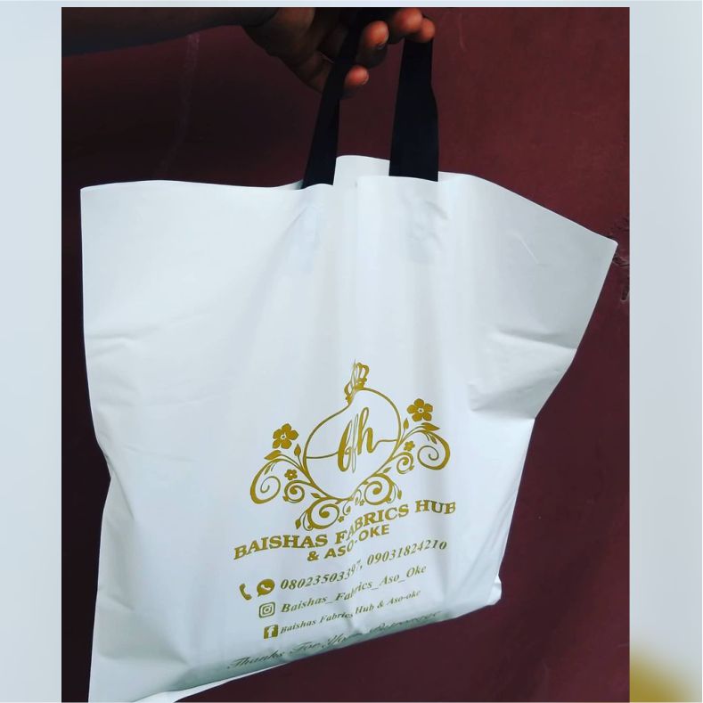 Customized branded best high top quality custom standard premium luxury fancy loop handle nylon bag design and printing in Lagos, Abuja, Nigeria, Africa.