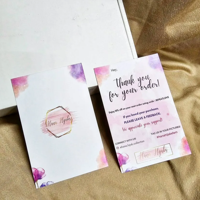 High top best quality customized branded custom corporate business customer thank you card design and printing in Lagos, Abuja, Nigeria, Africa.