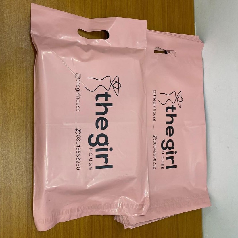 Best high top quality customized branded corporate company courier nylon mailer handle bag design and printing in Lagos, Abuja, Nigeria, Africa.