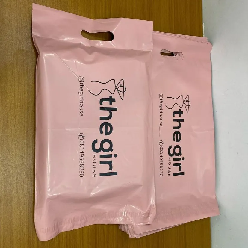 Best high top quality customized branded corporate company courier nylon mailer handle bag design and printing in Lagos, Abuja, Nigeria, Africa.