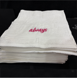 Best high top quality customized branded custom fashionable retractable luxury embroidered face towel Best high top quality customized branded fashionable retractable luxury embroidered face towel design and printing in Lagos, Abuja, Nigeria, Africa.