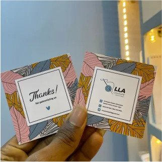 best high top quality custom branded customized office promotional retractable corporate business customer thankyou card design and printing in Lagos, Abuja, Nigeria, Africa.