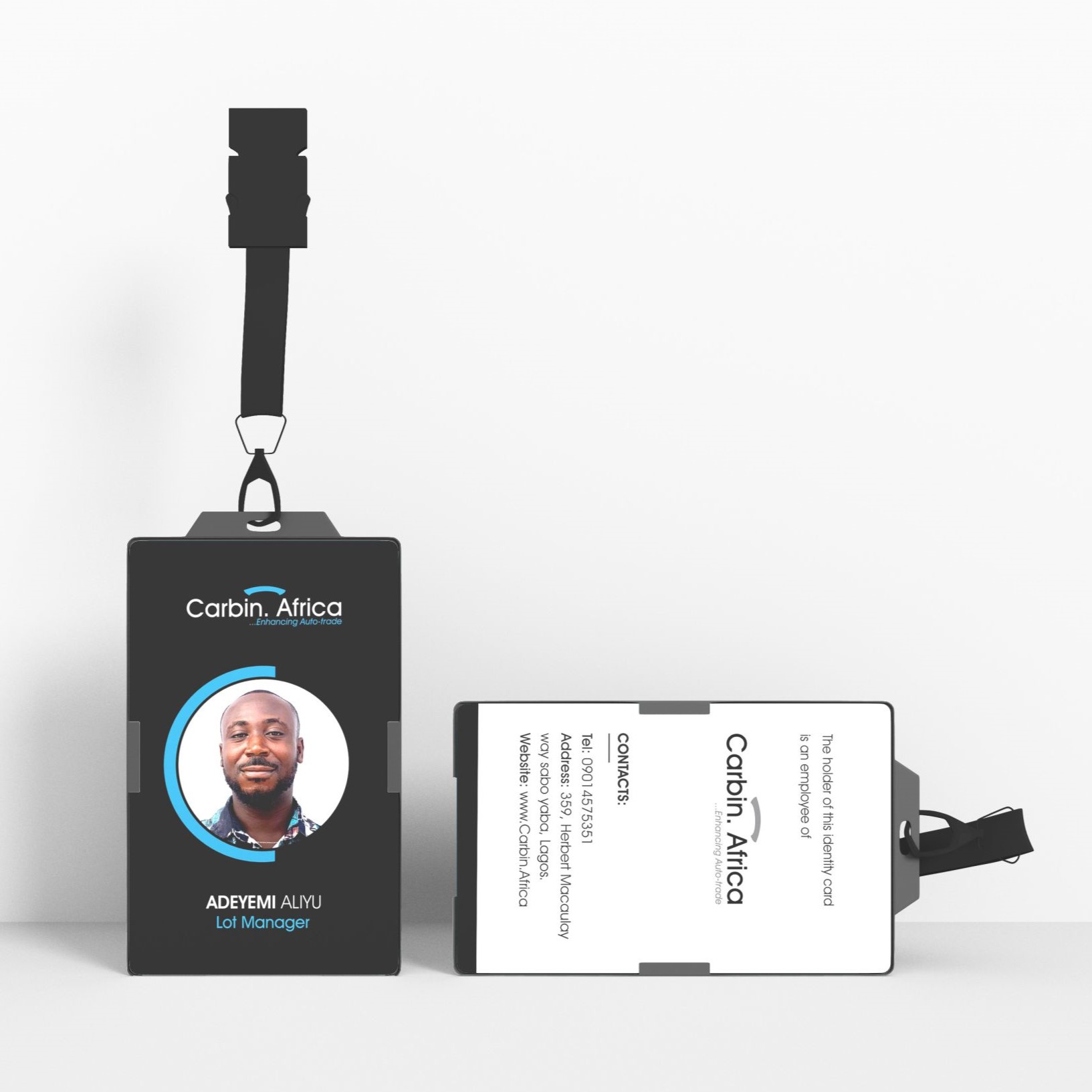 business company standard ID card PVC plastic ID card design and printing in lagos nigeria