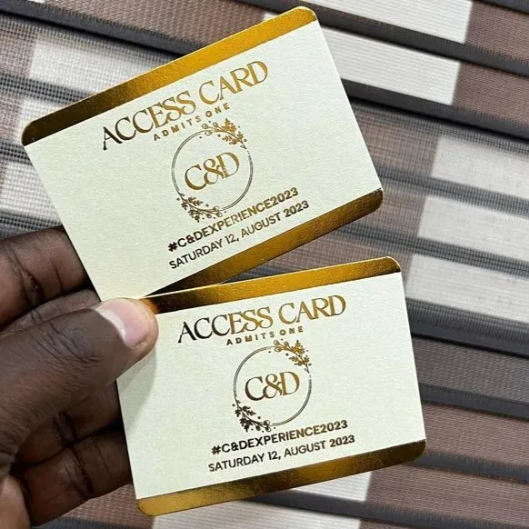 Top high best quality customized branded standard event access cards design and printing in Lagos, Abuja, Nigeria Africa.