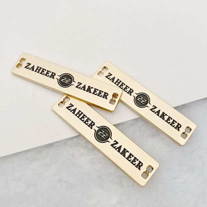 custom clothing fashion
                                                        label metal tag personalized best quality clothing metal tag design and printing in lagos nigeria