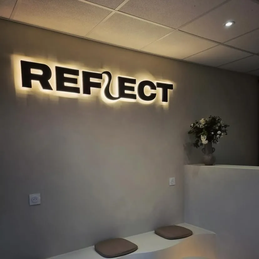 custom logo illuminated indoor backlit signage office company signage in lagos nigeria 