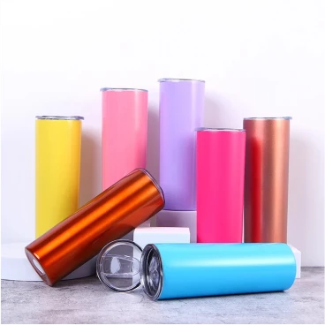 Customized branded best high top quality custom luxury premium corporate vacuum insulated 200z skinny tumbler mug design and printing in Lagos, Abuja, Nigeria, Africa.