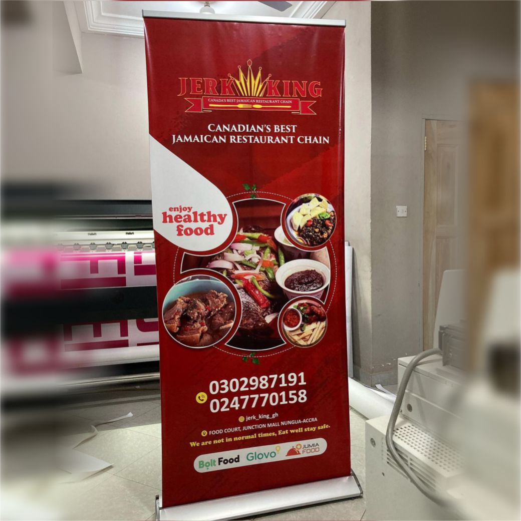 custom retractable roll up banner design and printing in lagos nigeria