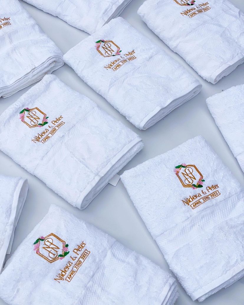 custom school society company best quality
                                                        logo branded embroidered monogram 100% cotton bath towel design and printing in lagos nigeria