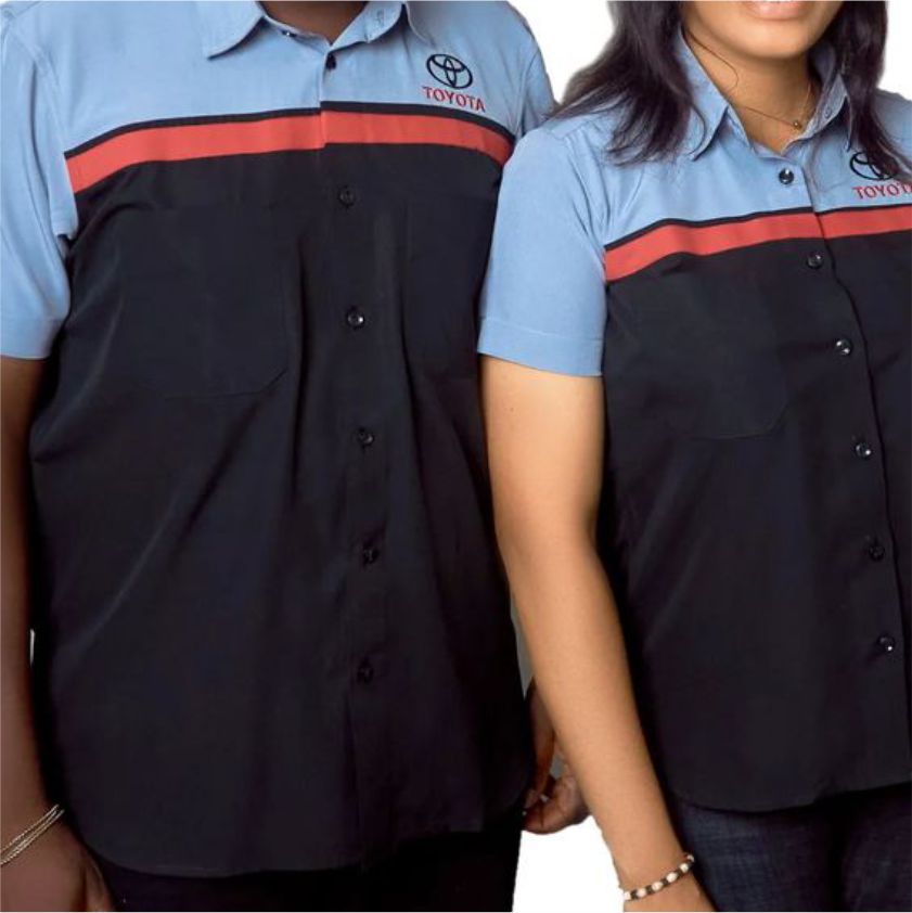 Customized branded best high top quality custom button down t-shirt design and printing in Lagos, Abuja, Nigeria, Africa.