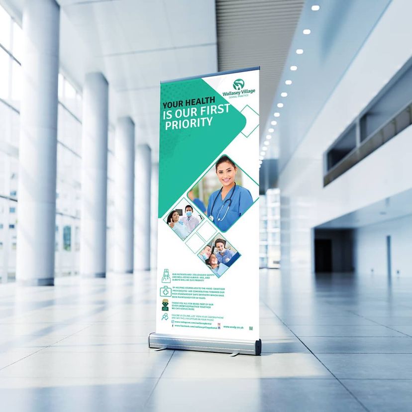 Customized branded best high top quality custom business company roll-up banner design and printing in Lagos, Abuja, Nigeria, Africa.