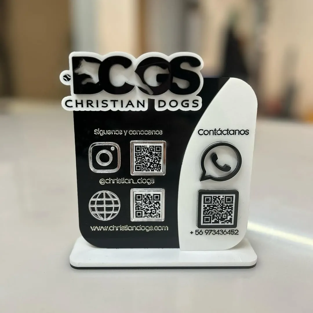 High top best quality customized branded custom acrylic table top social media sign design and printing in Lagos, Abuja, Nigeria, Africa.