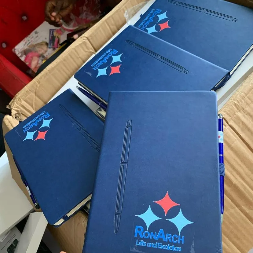 best high top quality custom branded customized corporate office magnetic pen hold journal notebook design and printing in Lagos, Abuja, Nigeria, Africa.