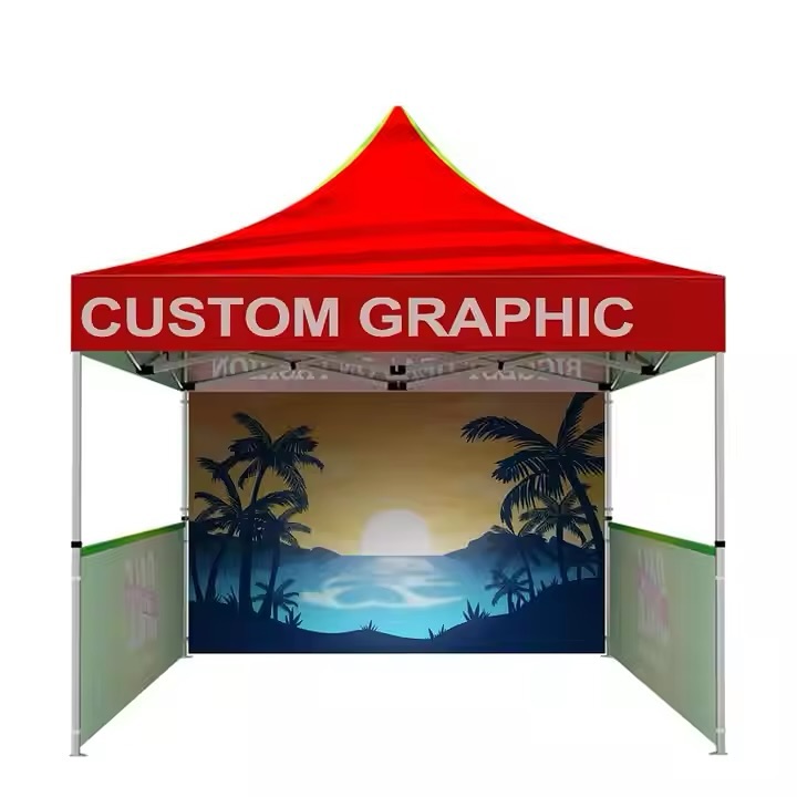 Customized high best quality top branded custom retractable luxury fashionable business advert gazebo canopy tent design and printing in Lagos, Abuja, Nigeria, Africa.