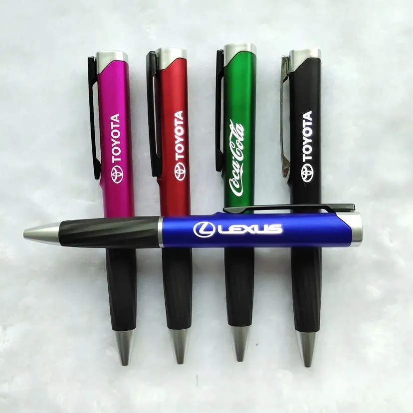 Customized high top quality custom branded retractable fashionable promotional company pen design and printing in Lagos, Abuja, Nigeria, Africa