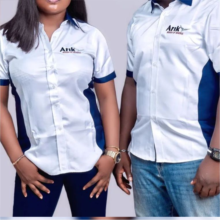 best high top quality custom branded customized office company button up t-shirt design and printing in Lagos, Abuja, Nigeria, Africa.