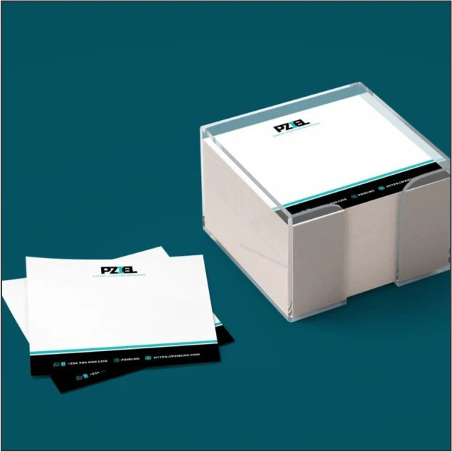 Customized branded best high top quality custom memo personalized block pad design and printing in Lagos, Abuja, Nigeria, Africa.