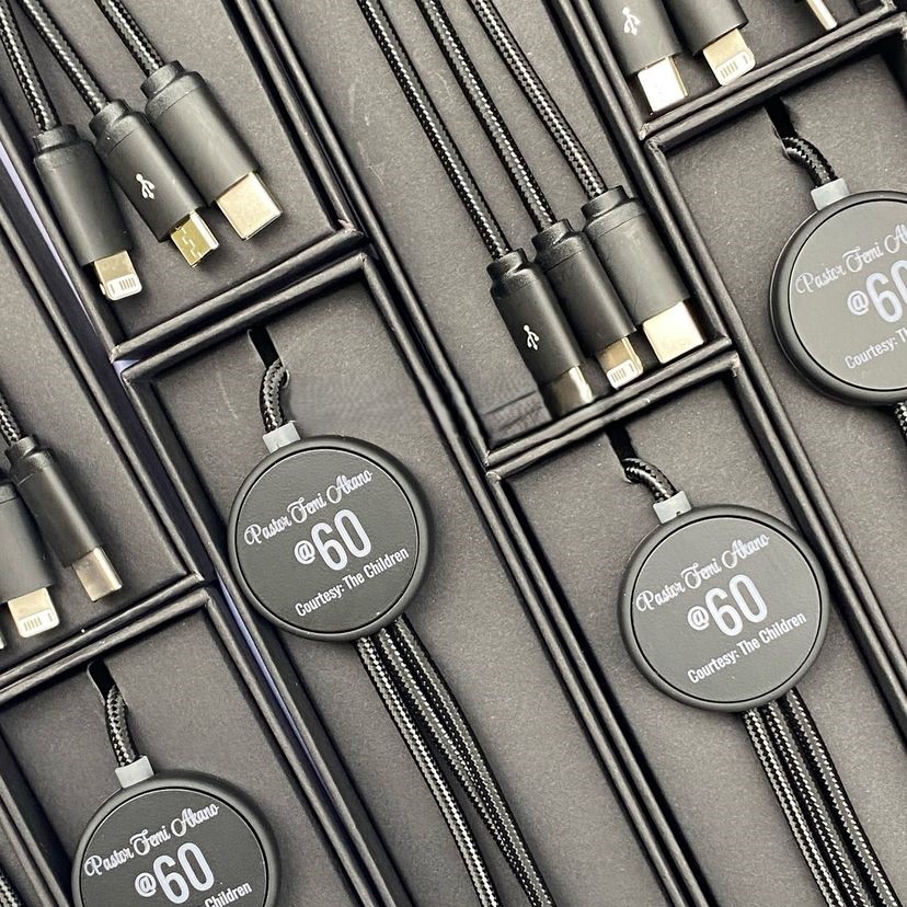 high quality custom birthday logo branded multicharging cable souvenir gift items multicharging cable printing in lagos nigeria