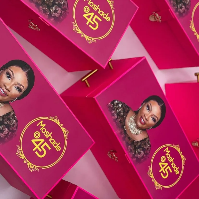 best high top quality custom branded customized 45 years birthday luxury premium gift box design and printing in Lagos, Abuja, Nigeria, Africa.