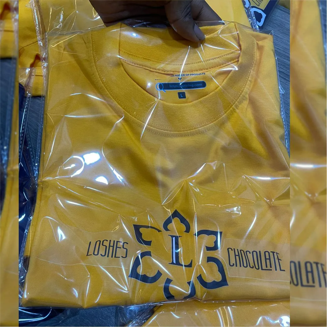 Best high top quality customized branded corporate company office round neck t-shirt design and printing in Lagos, Abuja, Nigeria, Africa.