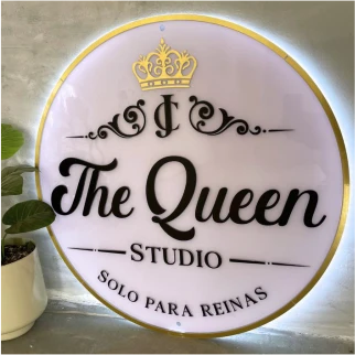 Customized high top quality custom branded acrylic circle led signage print design and printing in Lagos, Abuja, Nigeria, Africa