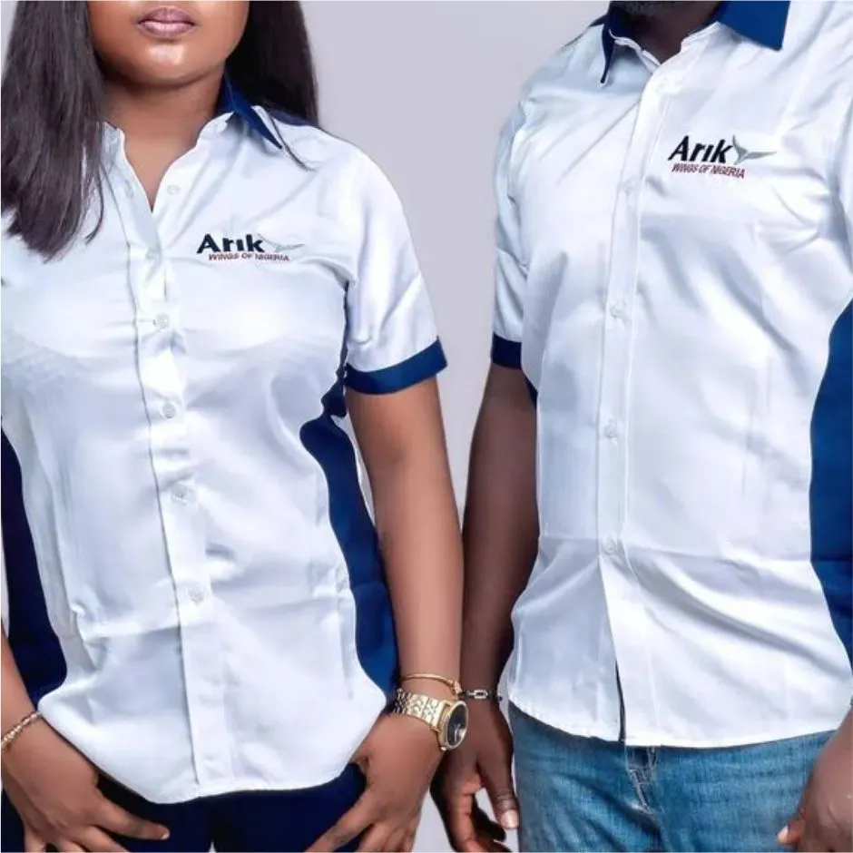 Best high top quality customized branded custom corporate company button up t-shirt design and printing in Lagos,
                                                            Abuja, Nigeria, Africa.