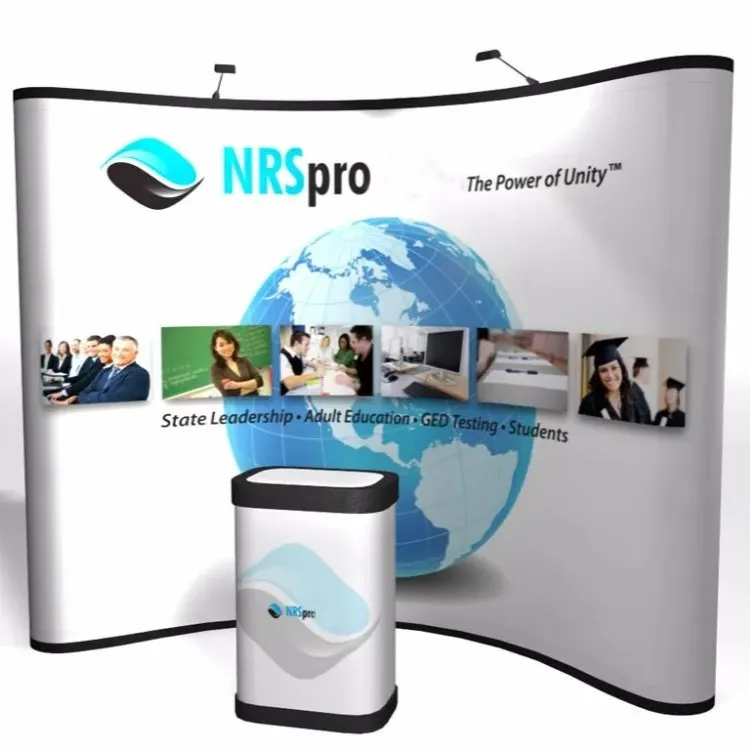 Top high best quality customized branded event reusable pop up display backdrop banner branding design and printing in Lagos, Abuja, Nigeria Africa.