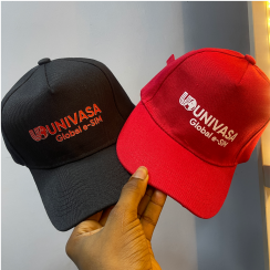 Customized high top quality custom branded promotional retractable fashionable luxury premium corporate face cap design and printing in Lagos, Abuja, Nigeria, Africa