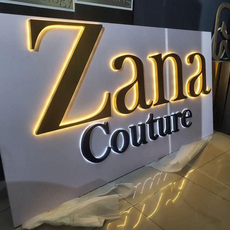 Customized high best quality top branded custom company led backlit 3d illuminated signage design and printing in Lagos, Abuja, Nigeria, Africa.