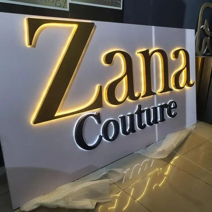 Customized high best quality top branded custom company led backlit 3d illuminated signage design and printing in Lagos, Abuja, Nigeria, Africa.