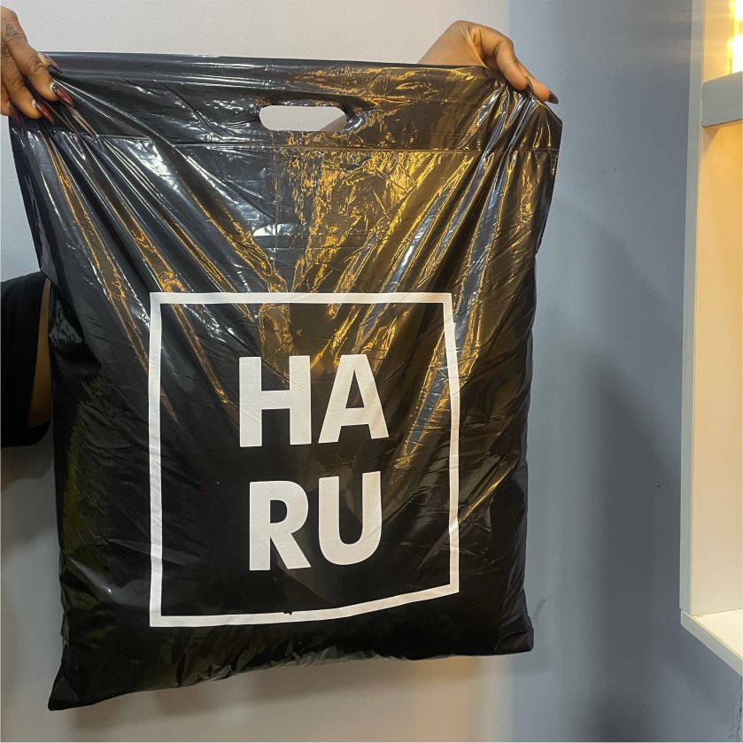 Customized branded best high top quality custom standard courier nylon mailer handle bag design and printing in Lagos, Abuja, Nigeria, Africa.