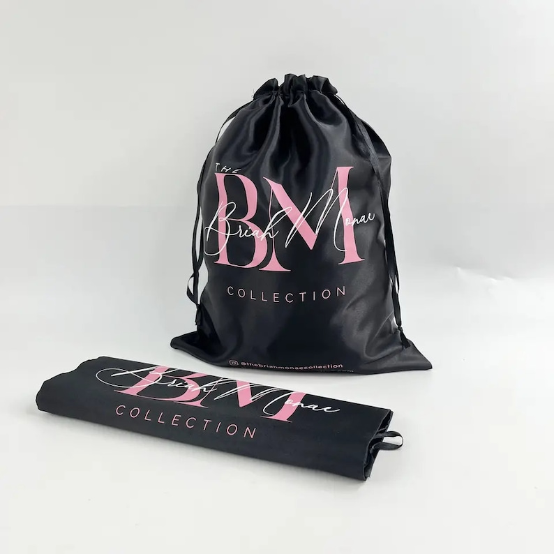 Customized branded best high top quality custom drawstring hair bag design and printing in Lagos, Abuja, Nigeria, Africa.