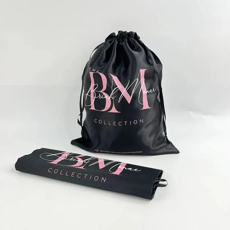 Customized branded best high top quality custom drawstring hair bag design and printing in Lagos, Abuja, Nigeria, Africa.