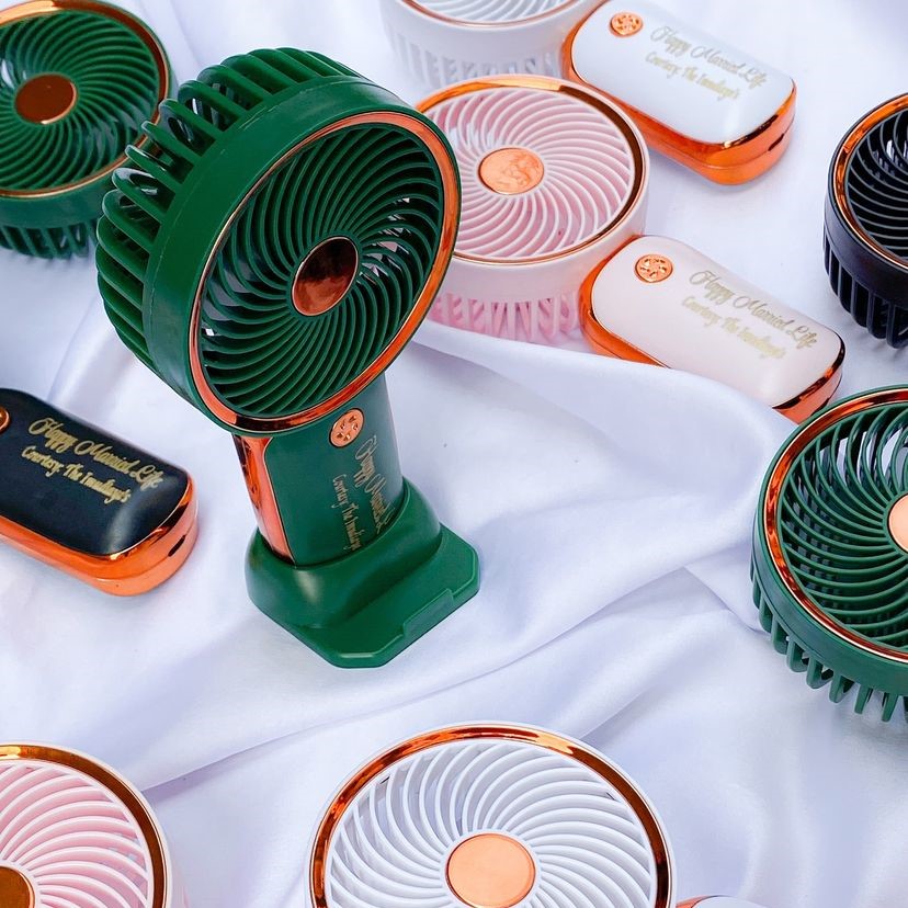 customized birthday souvenirs mini rechargeable handfan birthday gift printing in lagos nigeria