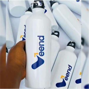 Customized branded best high top quality custom luxury premium corporate aluminum water bottle design and printing in Lagos, Abuja, Nigeria, Africa.