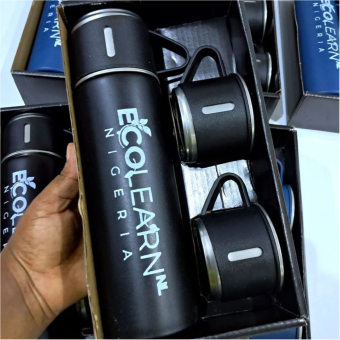 High best top quality customized branded custom vacuum flask set design and printing
                                                        in Lagos, Abuja, Nigeria, Africa.
