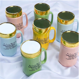 Best high top quality customized branded custom promotional retractable corporate funeral mirror lid mug souvenir gift item design and printing in Lagos,
                                                        Abuja, Nigeria, Africa.