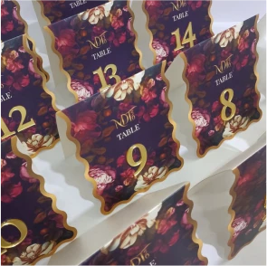 High top best quality customized branded custom retractable luxury premium event table tag tent card design and printing in Lagos, Abuja, Nigeria, Africa.